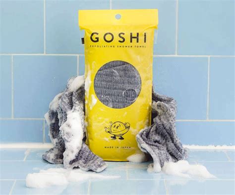 japanese shower towel|Exfoliating Shower Towel Gray – GOSHI.